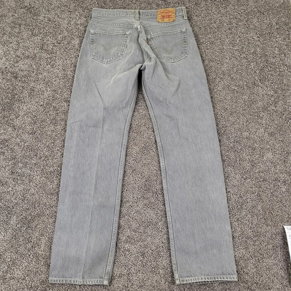 Levi's Men's 501 Original Straight‎ Leg Button Fly Grey Jeans 34x36 Vintage 2008